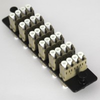 Loaded LGX Connector Panel LC Multimode Beige Quad 6 Pack