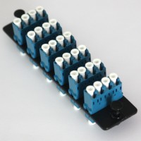 Loaded LGX Connector Panel LC Singlemode Blue Quad 6 Pack
