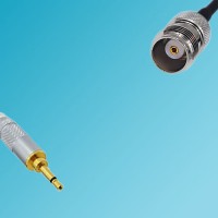 3.5mm Mono Male Plug to TNC Female RF Cable RG58 1ft