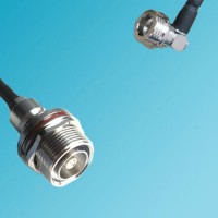 7/16 DIN Bulkhead Female to QN Male Right Angle RF Cable