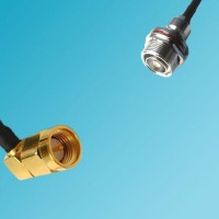 7/16 DIN Bulkhead Female to SMA Male Right Angle RF Cable