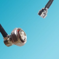 7/16 DIN Male Right Angle to QN Male RF Cable