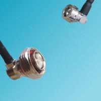 7/16 DIN Male Right Angle to QN Male Right Angle RF Cable