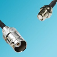 BNC Female to Mini UHF Bulkhead Female RF Cable
