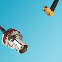 BNC Bulkhead Female to SSMA Male Right Angle RF Cable