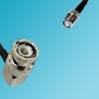 BNC Male Right Angle to Mini UHF Female RF Cable