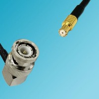 BNC Male Right Angle to RP MCX Male RF Cable