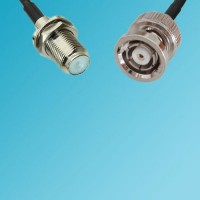 F Bulkhead Female to RP BNC Male RF Cable