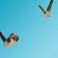 F Male Right Angle to MS162 Male Right Angle RF Cable