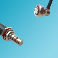 7/16 DIN Male Right Angle to QMA Bulkhead Female RF Cable