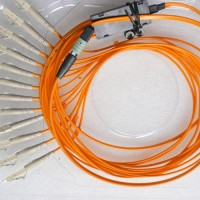 12 Fiber MPO LC 62.5/125 OM1 Multimode Fanout Patch Cable