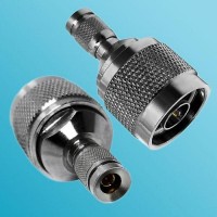 1.0/2.3 DIN Male to N Male RF Adapter