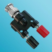 Y Type BNC Male to Two Banana Female Adapter 3 Way