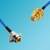 BMA 2 Hole Female to SMA Bulkhead Female Semi-Flexible Cable