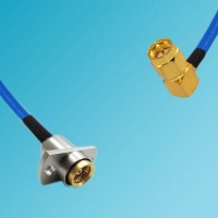 BMA 2 Hole Female to SMA Male Right Angle Semi-Flexible Cable