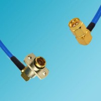 BMA 2 Hole Female R/A to SMA Male R/A Semi-Flexible Cable