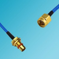 BMA Bulkhead Male to SMA Male Semi-Flexible Cable