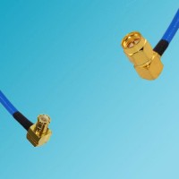 MCX Male Right Angle to SMA Male Right Angle Semi-Flexible Cable