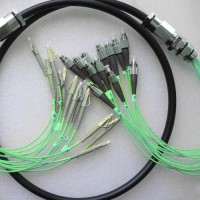 12 Strand FC LC OM3 Multimode Outdoor Waterproof Patch Cable