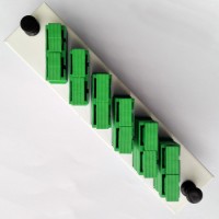 Loaded LGX Connector Panel SC/APC Singlemode Green Duplex 6 Pack