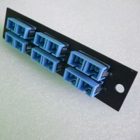 Loaded LGX Connector Panel SC Singlemode Blue Duplex 6 Pack