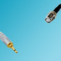 3.5mm Mono Male Plug to Mini UHF Female RF Cable RG58 1ft