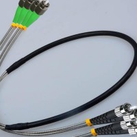 Indoor/Outdoor 4 Fiber FC/APC ST Patch Cable 9/125 Singlemode