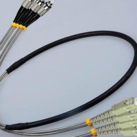 Indoor/Outdoor 4 Fiber FC SC Patch Cable 50/125 OM2 Multimode