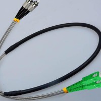 Indoor/Outdoor 2 Fiber FC SC/APC Patch Cable 9/125 Singlemode