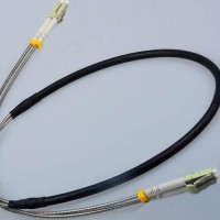 Indoor/Outdoor 2 Fiber LC LC Patch Cable 50/125 OM2 Multimode