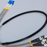 Indoor/Outdoor 4 Fiber LC ST Patch Cable 9/125 Singlemode