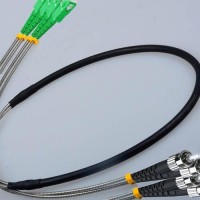 Indoor/Outdoor 4 Fiber SC/APC ST Patch Cable 9/125 Singlemode