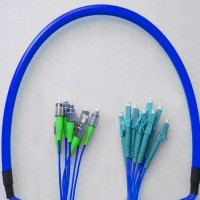 8 Fiber Armored Breakout FC/APC LC/UPC Singlemode Patch Cable