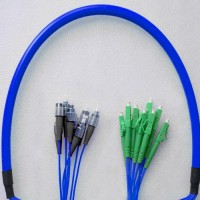 8 Fiber Armored Breakout FC/UPC LC/APC Singlemode Patch Cable
