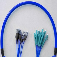 8 Fiber Armored Breakout FC/UPC LC/UPC Singlemode Patch Cable