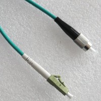 FC LC Simplex Armored Patch Cable 50/125 OM3 Multimode