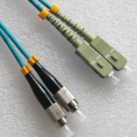 FC SC Duplex Armored Patch Cable 50/125 OM4 Multimode
