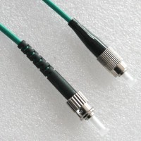 FC ST Simplex Armored Patch Cable 50/125 OM3 Multimode