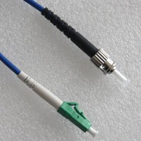 LC/APC ST Simplex Armored Patch Cable 9/125 OS2 Singlemode