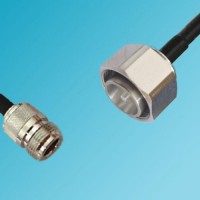 N Female to 4.3/10 Mini DIN Male RF Cable