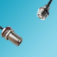 7/16 DIN Bulkhead Female to N Bulkhead Female RF Cable