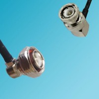 BNC Male Right Angle to 7/16 DIN Male Right Angle RF Cable