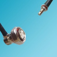 7/16 DIN Male Right Angle to QMA Bulkhead Female RF Cable