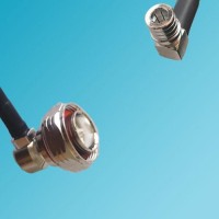 7/16 DIN Male Right Angle to QMA Male Right Angle RF Cable