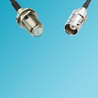BNC Female to F Bulkhead Female RF Cable