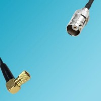 Microdot 10-32UNF M5 Male Right Angle to BNC Female RF Cable
