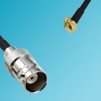 BNC Female to MCX Male Right Angle RF Cable