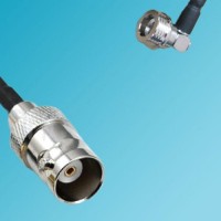 BNC Female to QN Male Right Angle RF Cable