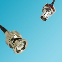 BNC Male to BNC Bulkhead Female RF Cable