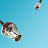 BNC Bulkhead Female to Mini UHF Male RF Cable